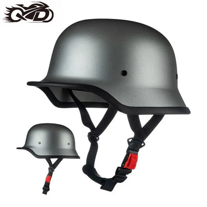 DOT Approved Motorcycle Helmet ABS Material Retro Moto Helmet Capacete De Moto Half Helmet Equipment German Tactical Vintage