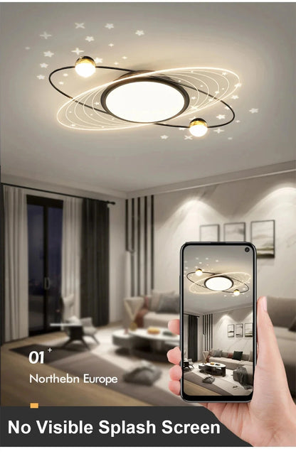Modern Simple LED Ceiling Lamp Home Decor Bedroom Study Fixture Creative Dining Living Room Lights Children's Room Chandelier