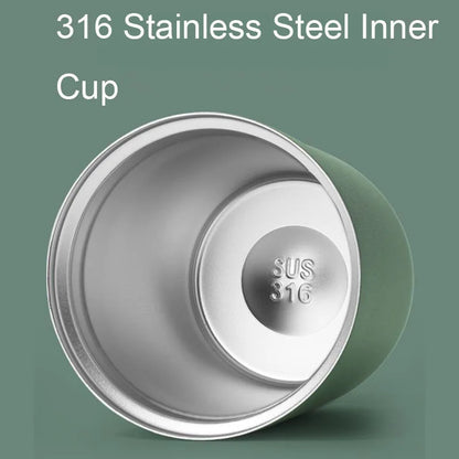 Mini Travel Thermal Mug Coffee Cups Hot Coffee Thermos Portable 316 Stainless Steel Thermos For Tea Thermal Water Bottle Mug