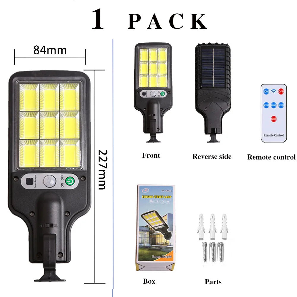 Solar Street Lights Outdoor Waterproof Human Body Sensing Courtyard Garden Wall Household Lights Rural Road Lighting Wall Lights