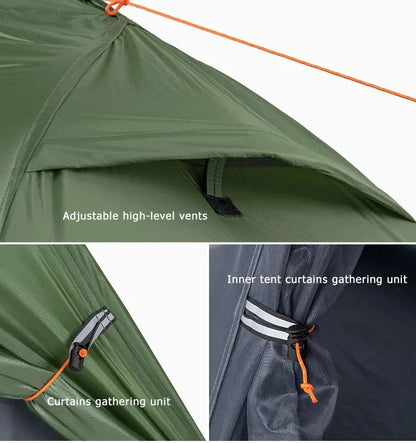 Naturehike Cycling Tent 1 Person Portable Ultralight Backpacking Trekking Tent Waterproof Double Layer Camping Tent