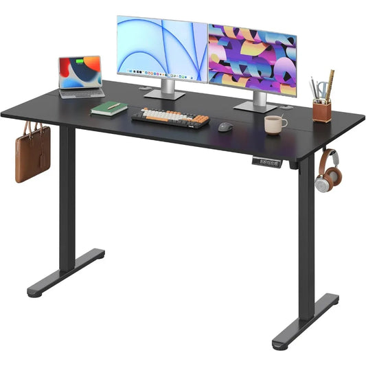 Adjustable Electric Standing Desk, 55 x 28 Inches, Deep 28 Inch Desktop for Sit-Stand Use