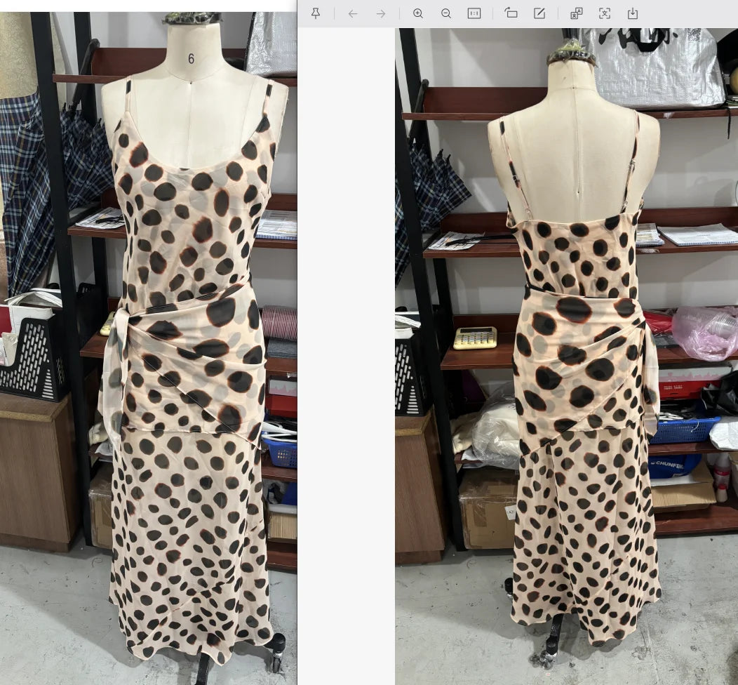 Sexy Leopard Print Women's Summer Dress Y2k Sleeveless Waist Cinching Strap Dresses With Scarf New Casual Beach Party Robe 2026
