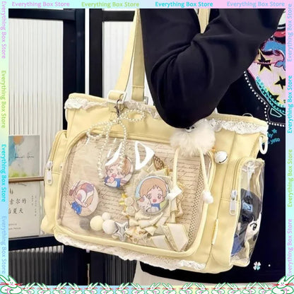 Ballet Girl Has A Large Appetite Itabag Japanese Two-Dimension Single Shoulder Cross Body Goods Bag Gift For Friends