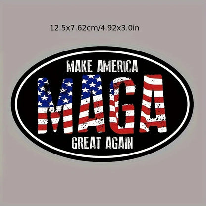 2pcs Maga USA American Flag Vinyl Sticker Make America Great Again Sticker Maga Cars Trucks Laptops For Car motorcycle Bike