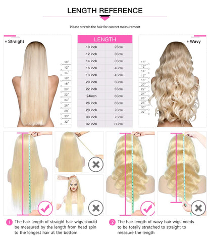 13x4 13x6 360 HD Transparent 613 Lace Frontal Wig Honey Blonde Color Brazilian Raw Body Wave Lace Front Human Hair Wig For Women