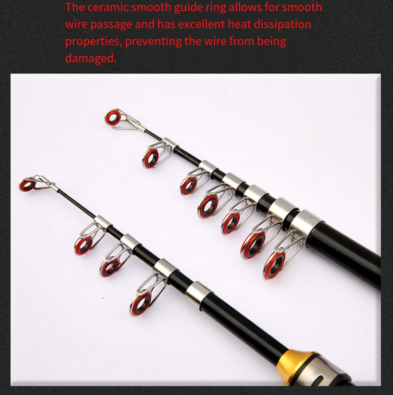 Mini Telescopic Sea Fishing Rod, Portable Spinning Rod 1.0-2.3m Ultra-Short Travel Rock Fishing Rod with Metal Spinning Reel