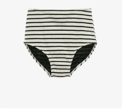 Korean Style Summer Stripe Women High Waisted Swimwear Female Push Up Swimsuit 2024 Swimming Bathing Suit Bikini Set Beach Wear