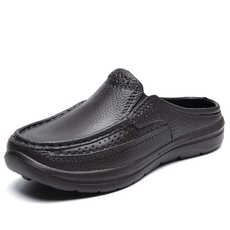 New Fashion Sandals High Quality Slippers Soft Sole Beach Sandals Men Slip On Driving Shoes Chef Shoes Breathable EVA Shoes