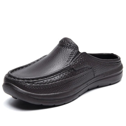 New Fashion Sandals High Quality Slippers Soft Sole Beach Sandals Men Slip On Driving Shoes Chef Shoes Breathable EVA Shoes