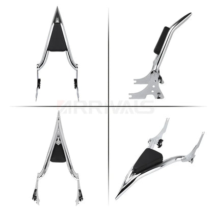 Motorcycle Rear Passenger Sissy Bar Backrest with Cushion Pad Detachable For Harley Sportster XL 1200 883 72 48 Iron 2004-2022