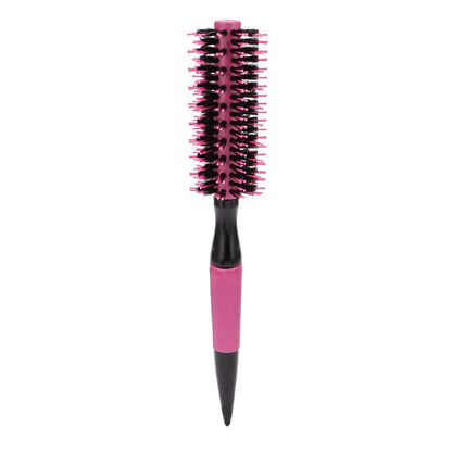 Wooden Round Hair Comb Brush With Boar Bristle Mix Nylon Styling Tools Professional Ceramics Ion Hair Brush Hairdressing Supply