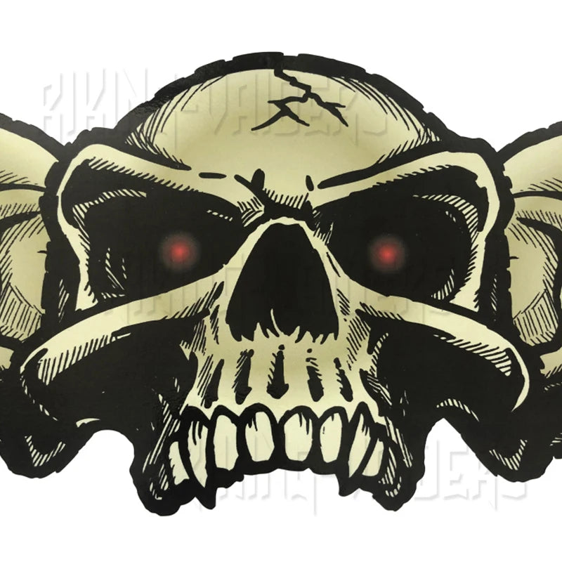 Motorcycle Outer Fairing Decals Red Eyes Skulls Decal Sticker For Electra Glide Street Glide Ultra Classic & Trike models 96-13