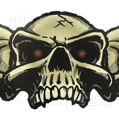 Motorcycle Outer Fairing Decals Red Eyes Skulls Decal Sticker For Electra Glide Street Glide Ultra Classic & Trike models 96-13