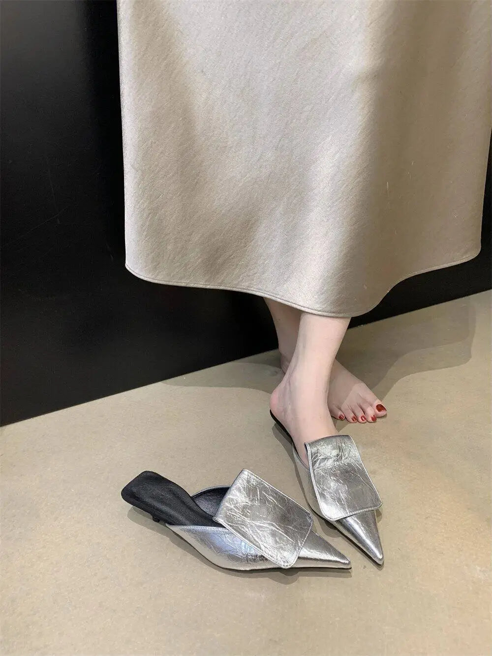Luxury Summer Shoes Women Heels Gold Silver Black Pu Pointed End Elegant Women's Pumps Fashion Party Office Luxury High Heel