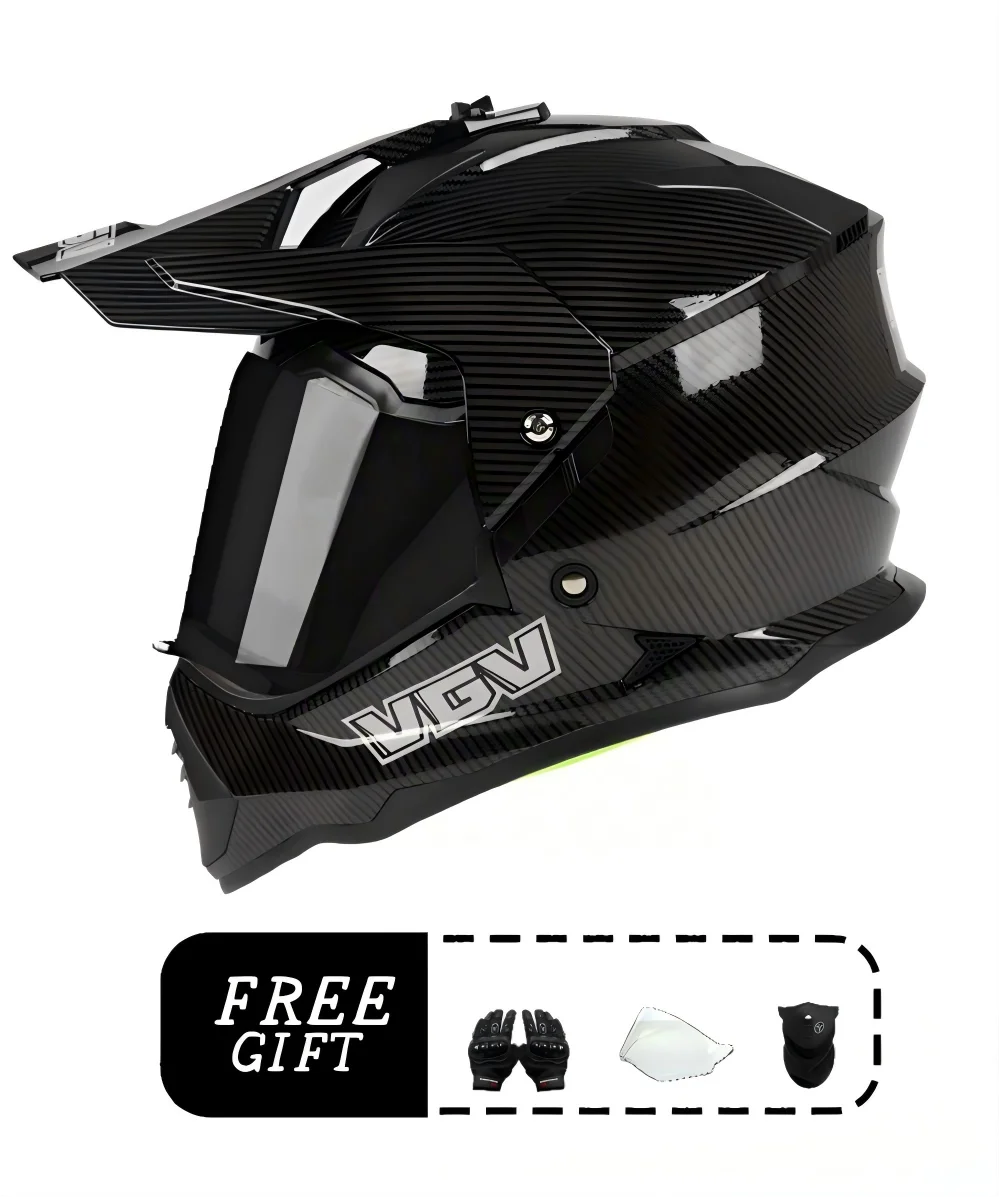 VGV motorcycle rally helmet buy one get three free, with a wide field of view design, suitable for off-road/downhill enthusiasts
