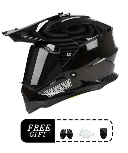 VGV motorcycle rally helmet buy one get three free, with a wide field of view design, suitable for off-road/downhill enthusiasts