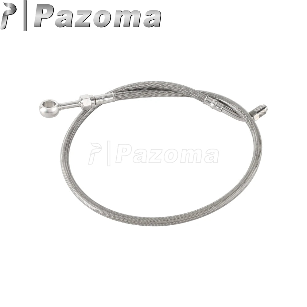 Motorcycle Hydraulic Banjo Braided Line Steel Brake Hose Cable For Harley Softail Slim Breakout Deluxe Street Bob Fat Boy 18-23