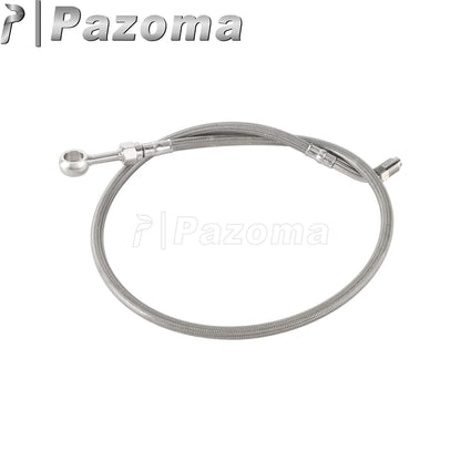 Motorcycle Hydraulic Banjo Braided Line Steel Brake Hose Cable For Harley Softail Slim Breakout Deluxe Street Bob Fat Boy 18-23