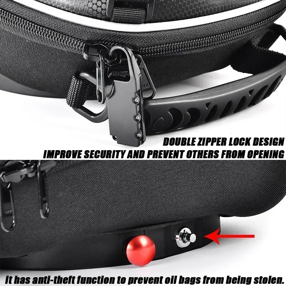 Tank Bag For Street Triple 765 Speed Triple 1050 Daytona 675 Sprint Trident 660 Tiger 1200 900 800 Motorcycle Quick Lock Luggage