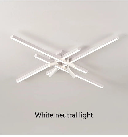 Modern Minimalist Living Room Ceiling Lights Bedroom Long Line lamps LED Chandelier Hall Bedroom Indoor Lighting Decoration