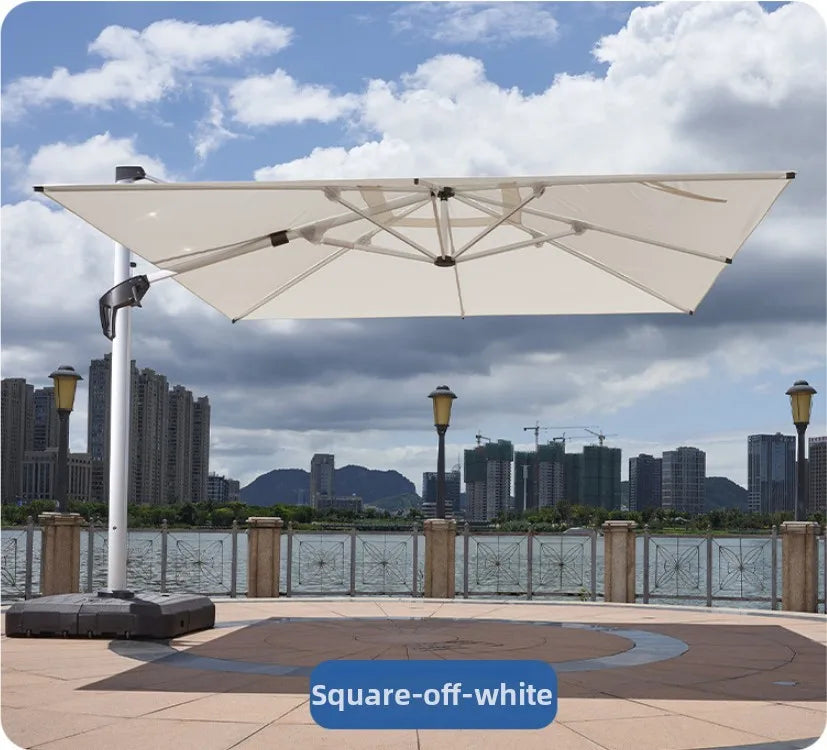 LED Roman Umbrella, Sunshade, Rainproof, UV Protection,Thickened Material, Aluminum Alloy Columns, Rotatable, Outdoor Umbrella
