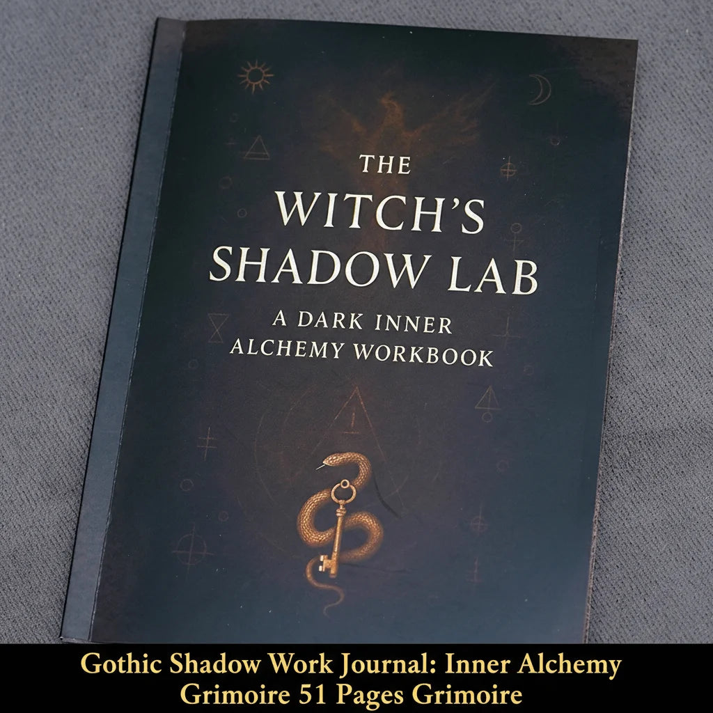 77 Pages Witchcraft Grimoire Pages Book of Shadows Kit with Moon Phases Herbal Lore Spells Gothic Dark Academia Witch Journal