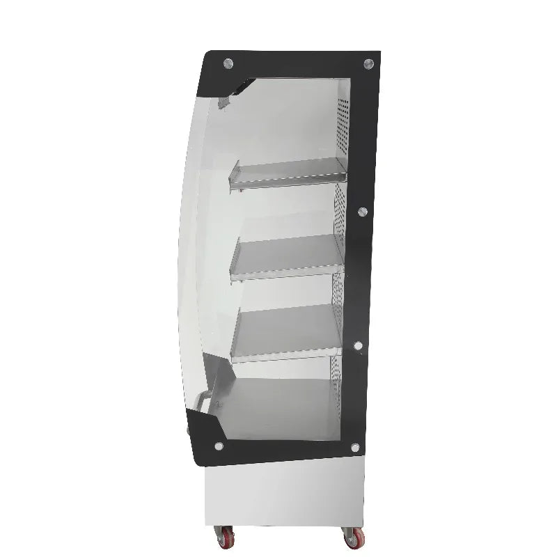 Commercial Food Warmer Countertop Pizza Food Warmer Display Electric Food Warming Cabinet Curved Glass Warming Cabinet Showcase