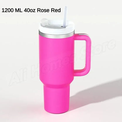 Thermal Mug 1200ml 40oz Handle Tumbler Insulated Car Travel Mug Vacuum Sublimation Stainless Steel H2.0 Flow State Tumbler Cup