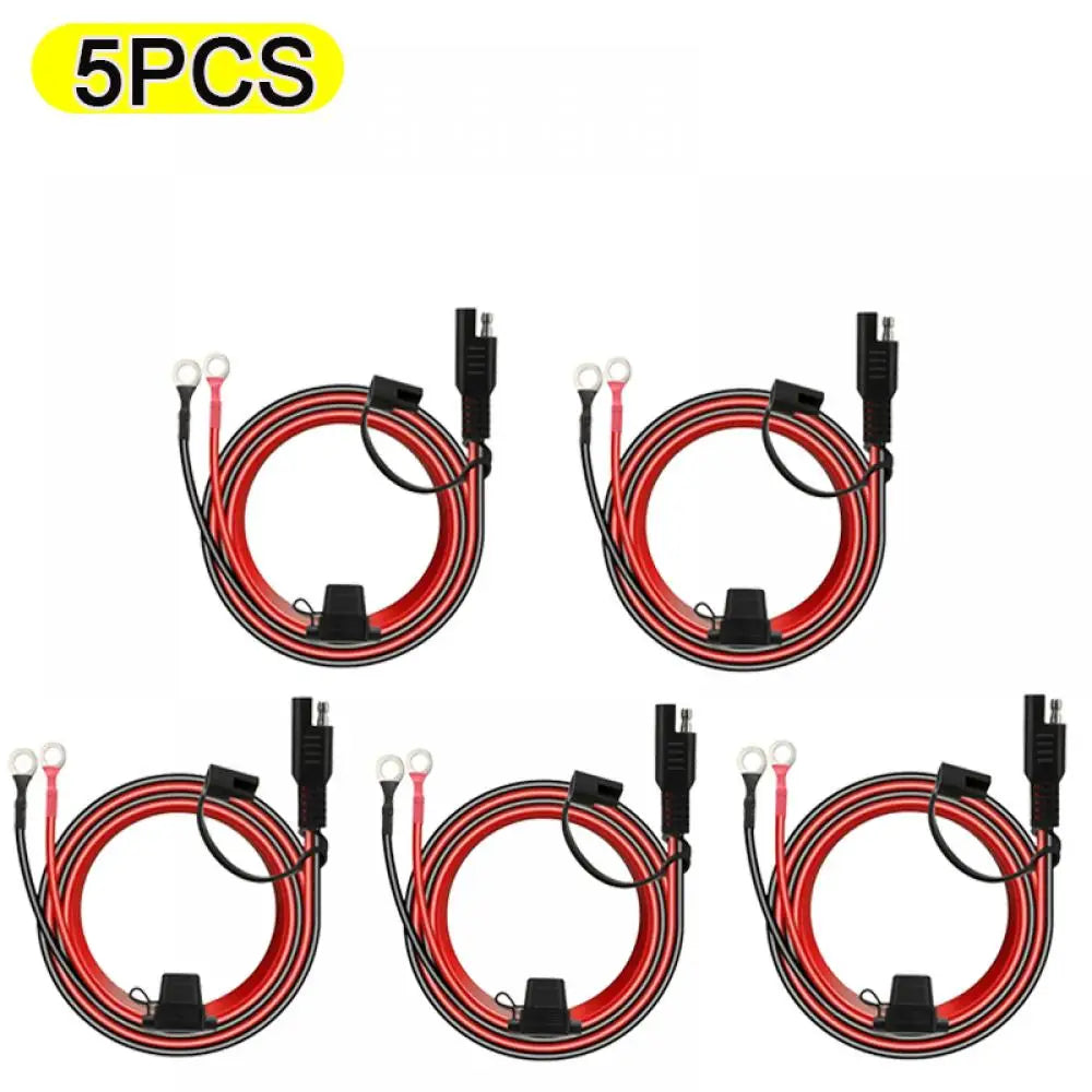 12V Charger Cable 16AWG Ring Terminal SAE to O Ring Connecters Extension Cord Cable Connector for Battery Charger/Maintainer