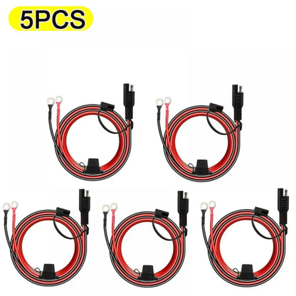 12V Charger Cable 16AWG Ring Terminal SAE to O Ring Connecters Extension Cord Cable Connector for Battery Charger/Maintainer