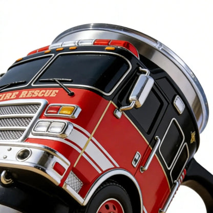 Funny Mugs Firefighting Coffee Mugs Creative Design Truck Coffee Mug  Firefighting Coffee Mugs Tea Cup for Hot Cold Water Juice