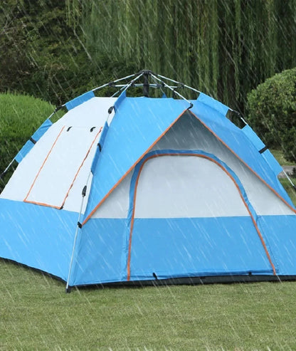 3-4 Person Automatic Camping Tent Quick Open Full-automatic Outdoor Tent Waterproof And UV Resistant Family Travel Beach Tent