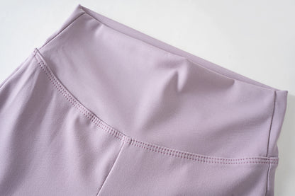 Girls Flared Pants High Waist Yoga Leggings Teenagers Stretch Elastic Waistband Kids Sportswear Trousers Autumn Spring