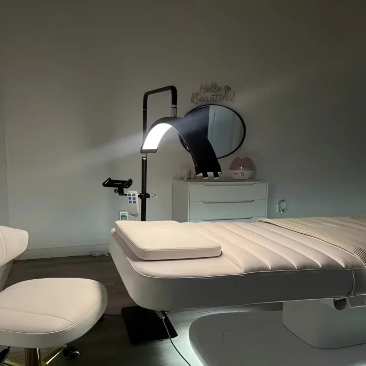 White Luxury Foot Massage Chair With 4 Sets of Simulation Massage Sofa 180 Degrees Spa Manicure Pedicure Chair