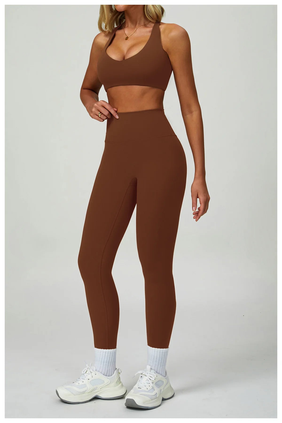 3PCS Yoga Sets Workout Set Women 2 Pieces Gym Suits High Waist Leggings Sport Bra Outfits Long Sleeve Fitness Running Sportswear