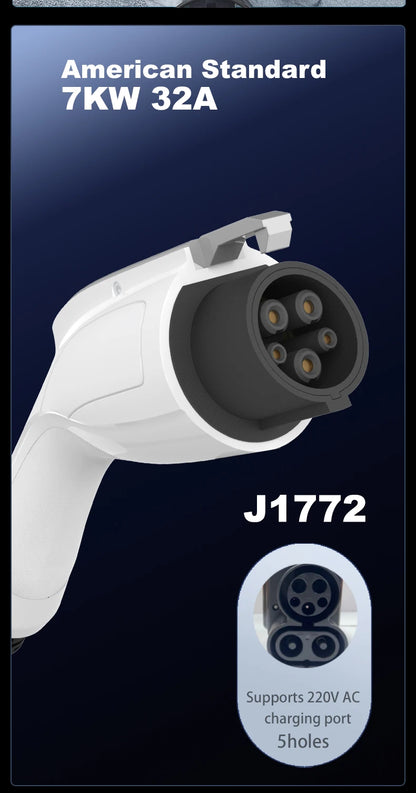JIGU Type1 SAE J1772 EV Charger Station 32A Wallbox APP Function 7.6KW Charging Station Electric Vehicle Car