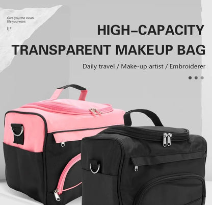 Professional Makeup Bag Salon Nail Tattoo Tool Storage Case Beauty Cosmetic Organizer Portable Hairstylist Travel Bag