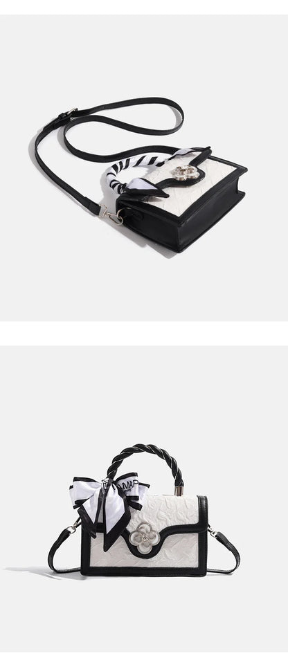 Retro Square Mini Bag Unique Design Multi-Match Crossbody Bag For Women Casual Tote Handbag For Commuting