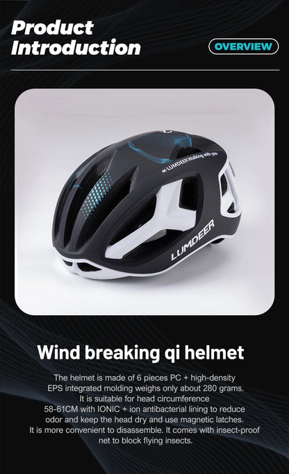 Eastinear new bicycle helmet ultra light breathable men and women outdoor sports cycling safety helmet with magnetic tail light