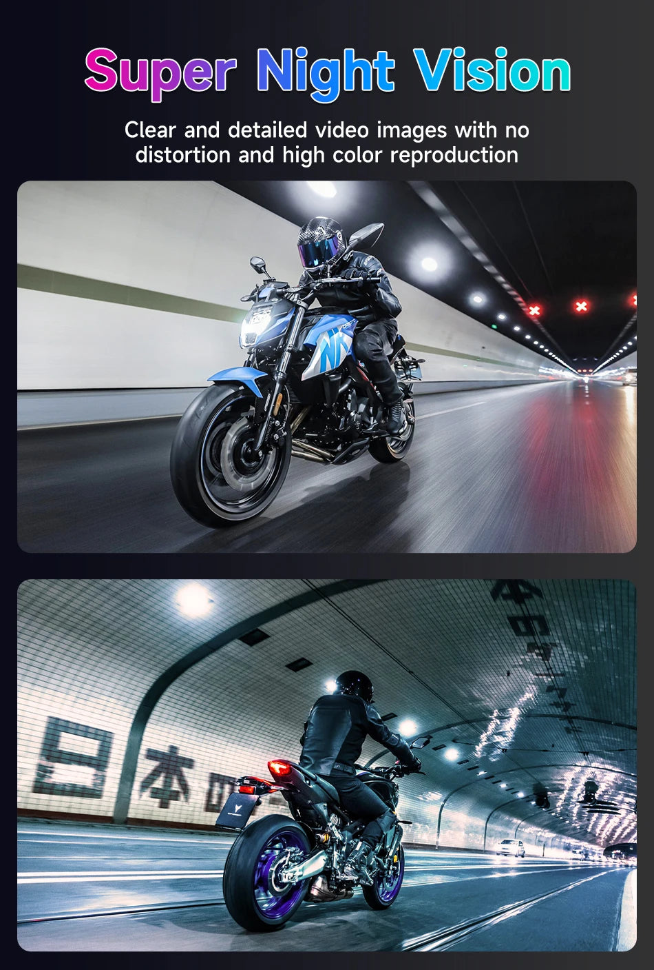 Vtopek 5"/7" inch Motorcycle DVR GPS Navigation Multimedia Player Wireless CarPlay Android Auto IPX7 Waterproof Screen Recorder