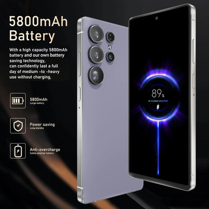 FUFFI Global Vision S26 Pro Smartphone Android 8GB RAM 512GB ROM 6.8 Inch Phone 1920x1080HD 24MP+48MP 5G Network Mobile Phones
