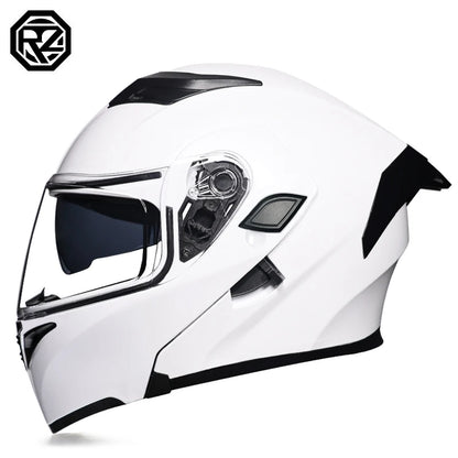 ORZ Motorcycle helmets Double Visors Modular Flip Up helmet DOT approved Full face casque moto racing Motocross helmet DOT