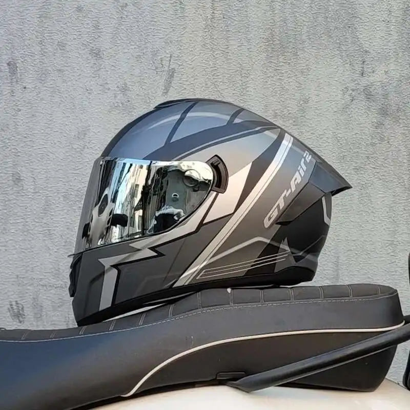 Motorcycle Helmet  four seasons LVS  Professional racing dual lens safety helmet motorcycle full face protector, approved by DOT