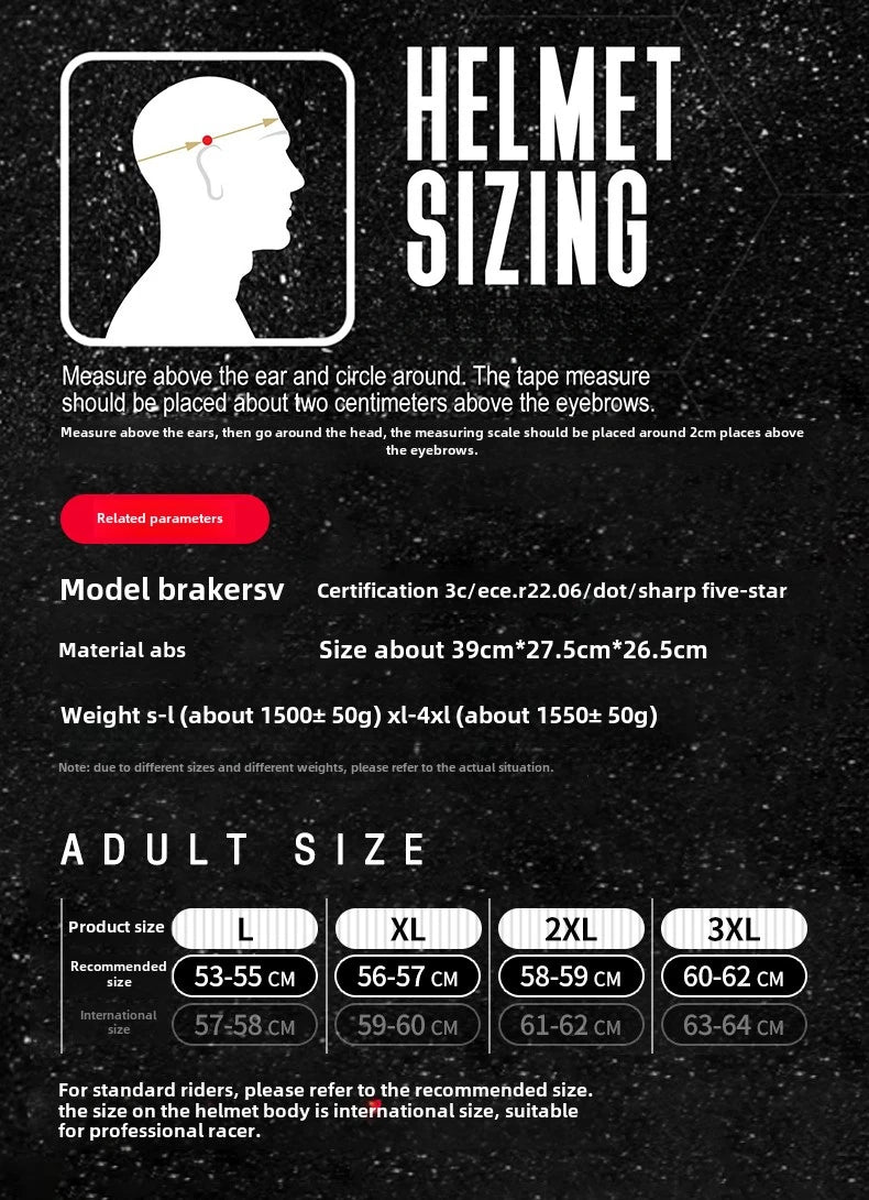New MT Braker SV Motorcycle Helmet ECE DOT Certification Full face Double lens Racing off-road Helmet Capacetes Cascos Para Moto