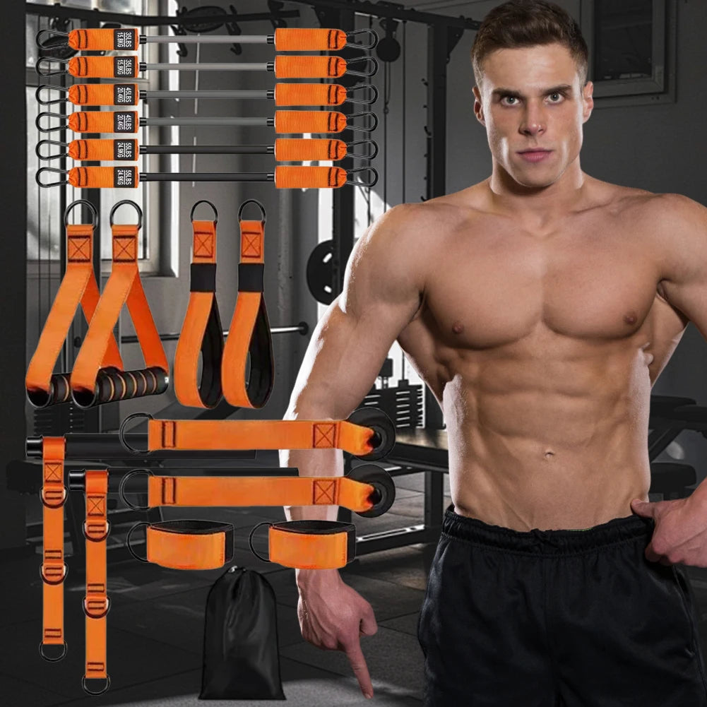 Pilates Bar Kit with Resistance Bands Exercise Bands Set Portable Yoga Pilates Stick for Home Gym Fitness Yoga Strength Training