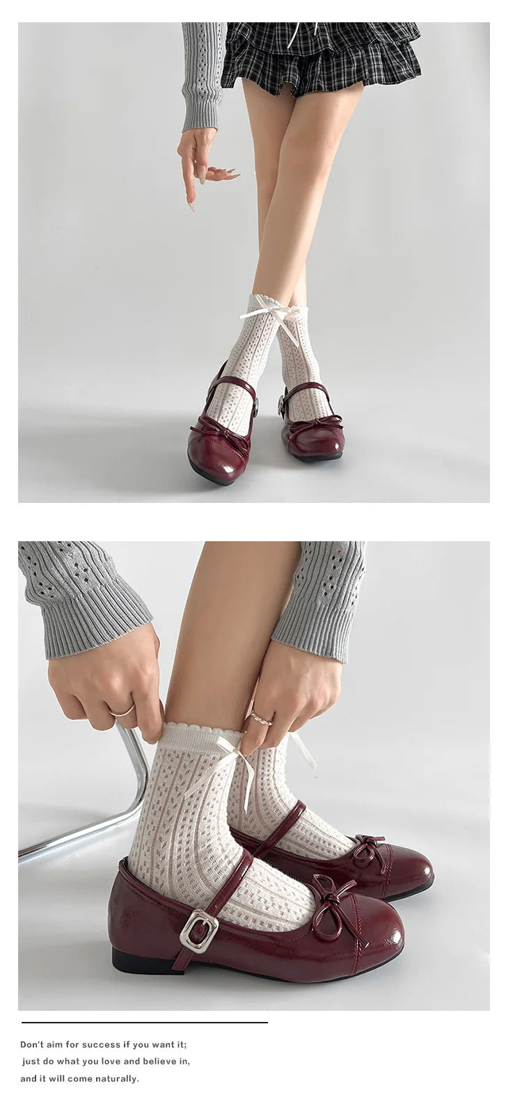2026 New Spring Vintage Women Ballet Flats Shoes Comfort Round Toe Soft Sole Shoes Elegant Butterfly-knot Dress Grandma's Shoes
