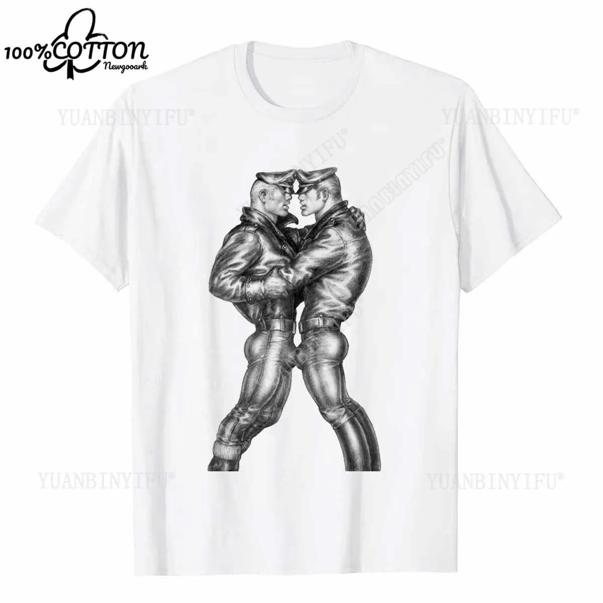 D LGBT GAY SCHWUL TOM OF FINLAND Casual pride cotton t shirt SAILOR MATROSE COPS KING Men Unisex tshirt Streetwear T-SHIRT