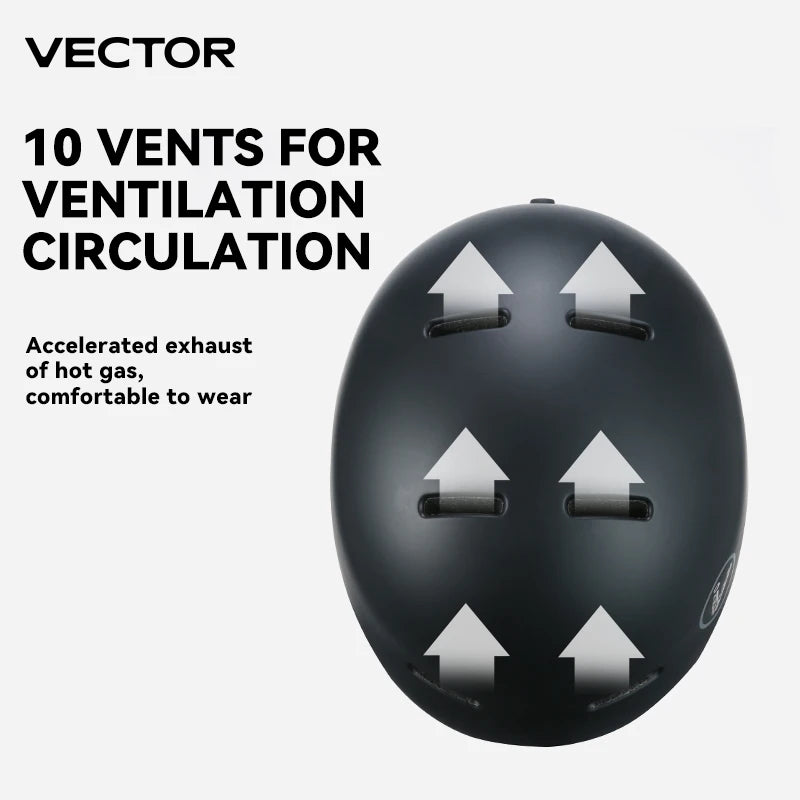 VECTOR Ski Helmet Safety Integrally-Molded Snowboard Helmet Motorcycle RemovableSkiing Snow Husband Men Women Child Kids