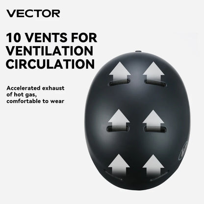 VECTOR Ski Helmet Safety Integrally-Molded Snowboard Helmet Motorcycle RemovableSkiing Snow Husband Men Women Child Kids